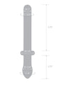 Glas 9.25" Classic Smooth Dual Ended Dildo - Clear