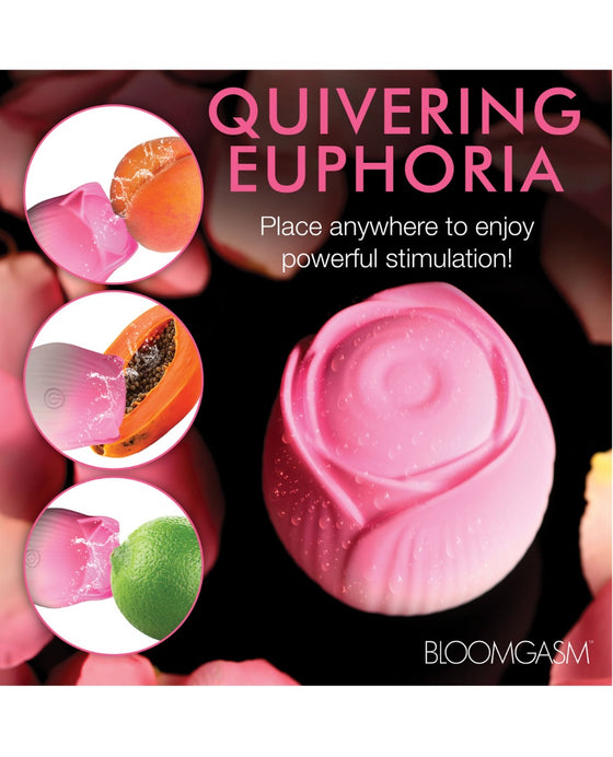 Bloomgasm Pulsing Petals Throbbing Rose Stimulator - Pink