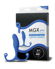  Aneros MGX Syn Trident Series Special Edition Prostate Stimulator - Blue