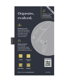  Womanizer Next 3D Climax Control Pleasure Air - Black