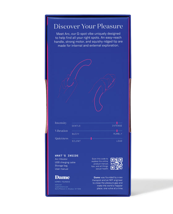 Dame Arc G-Spot Vibrator - Plum