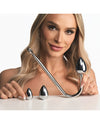 Master Series Anal Hook Trainer w/3 Plugs - Silver