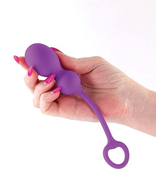 Techno Bop Butt Plug w/Cock Ring - Violet