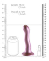 Shots Ouch 7" Curvy G-Spot Dildo - Rose Gold