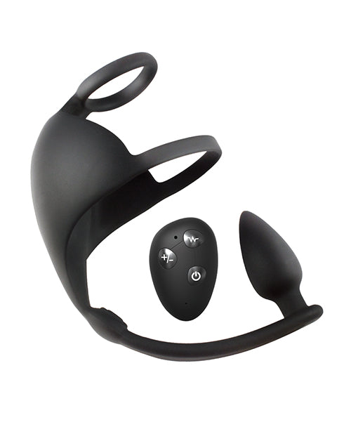 Magic Scrotum Massager Plus w/Remote Control - Black