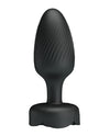 Pretty Love Varian Large Butt Plug w/Multi Color Bottom Light - Black