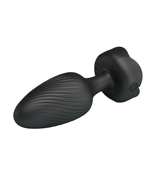 Pretty Love Varian Large Butt Plug w/Multi Color Bottom Light - Black