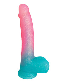  Sweet Sex 8.5" Lollicock Cotton Candy Dildo - Multi Color