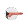 King Cock 10" Vibrating Cock w/Balls - Flesh