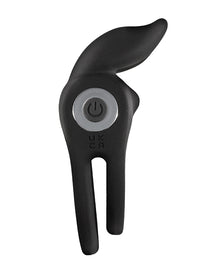  Enhancer Vibrating Rabbit C-Ring - Black
