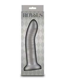  Royals 7" Charlie Curved Dildo - Metallic Champagne