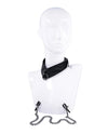 Sportsheets Velvet Noir Collar & Removable Clamps - Black