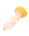 Glow Stick Mushroom Suction Cup Glow-in-the-Dark Dildo - Orange