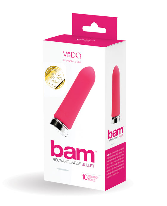 VeDO Bam Rechargeable Bullet - Foxy Pink