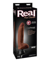 Real Feel Deluxe No. 5 8" Vibe Waterproof - Brown