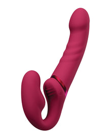  Lovense Lapis Vibrating Strapless Strap On - Pink