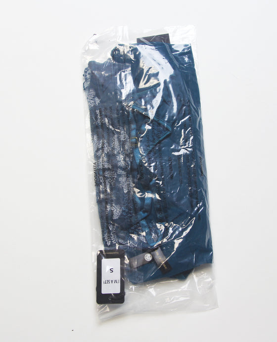 Nova Lace & Mesh Babydoll w/G-String 2 pc Set - Jade Blue 3X/4X