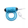 Bang! Vibrating Cock Ring & Bullet w/Remote Control - Blue