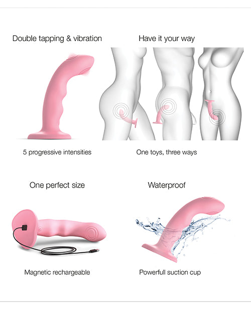 Strap on Me Tapping Dildo -  Rose Coral