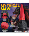 Creature Cocks Dragon Roar Silicone Dildo - Red/Black