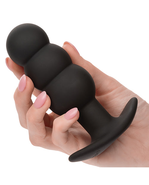 Rock Bottom Tap Beaded Anal Probe - Black