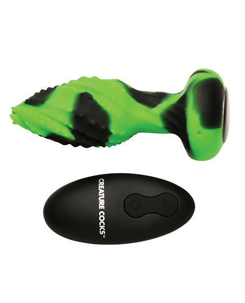 Creature Cocks - Eye of the Spawn Vibrating & Squirming Silicone Butt Plug