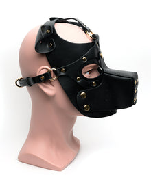  665 Bondage Pup Hood - O/S Black