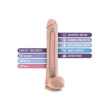  Blush Au Naturel Daddy 14" Sensa Feel Dual Density Dildo - Vanilla