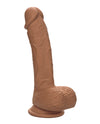 Studs Dual Density Silicone 6.25" Dildo - Brown