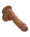 Studs Dual Density Silicone 6.25" Dildo - Brown