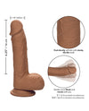 Studs Dual Density Silicone 6.25" Dildo - Brown