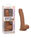 Studs Dual Density Silicone 6.25" Dildo - Brown