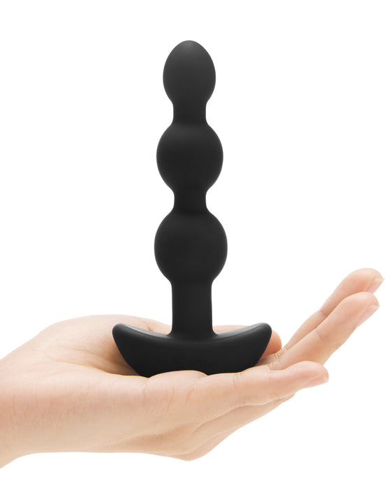 b-Vibe Remote Triplet Anal Beads - Black