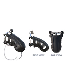  Fantasy C-Ringz Hardcore Silicone Cock Blocker - Black