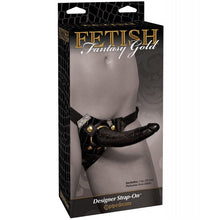  Fetish Fantasy Gold Designer Strap On w/Dildo - Black