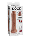 King Cock 7" Uncut Dildo - Tan