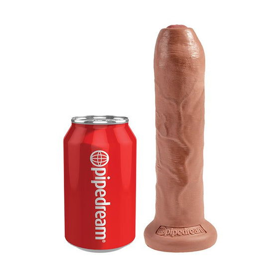 King Cock 7" Uncut Dildo - Tan