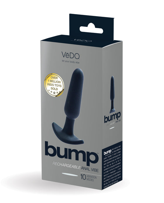 VeDO Bump Rechargeable Anal Vibe - Just Black