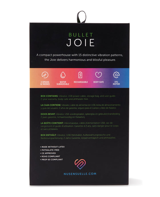 Nu Sensuelle Joie Bullet 15 Function - Black