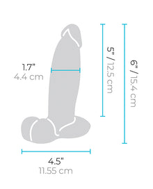  b-Vibe Slipskin 6" Girthy - Mocha