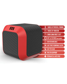  Blush M for Men SlamBox Thrusting & Rotating Stroker - Red