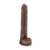 Blush Au Naturel Daddy 14" Sensa Feel Dual Density Dong w/Suction Cup - Chocolate