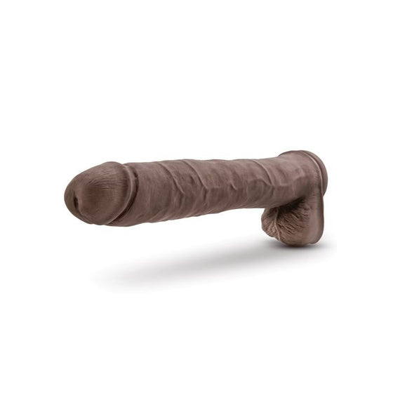 Blush Au Naturel Daddy 14" Sensa Feel Dual Density Dong w/Suction Cup - Chocolate