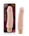 Blush X5 Plus Hard On Vibrating 9" Dildo - Beige