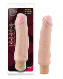  Blush X5 Plus Hard On Vibrating 9" Dildo - Beige