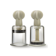  Blush Temptasia Clit & Nipple Large Twist Suckers - Clear Set of 2