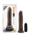 Blush Dr. Skin Dr. Throb 9.5" Cock w/Suction Cup - Chocolate