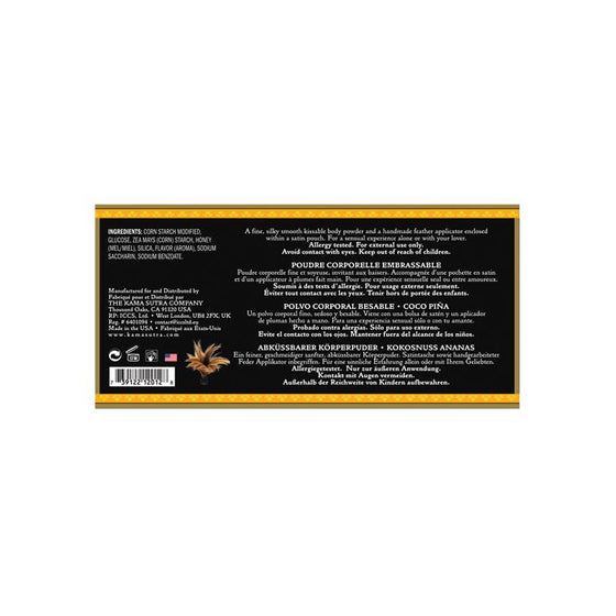 Kama Sutra Honey Dust - 6 oz Coconut Pineapple