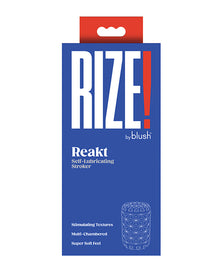  Blush Rize Self Lubricating Stroker - Reakt
