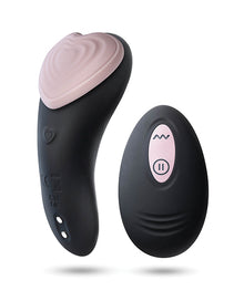  Blush Temptasia Heartbeat Panty Vibe w/Remote - Pink & black